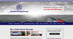 Desktop Screenshot of nevadadrivingschools.com